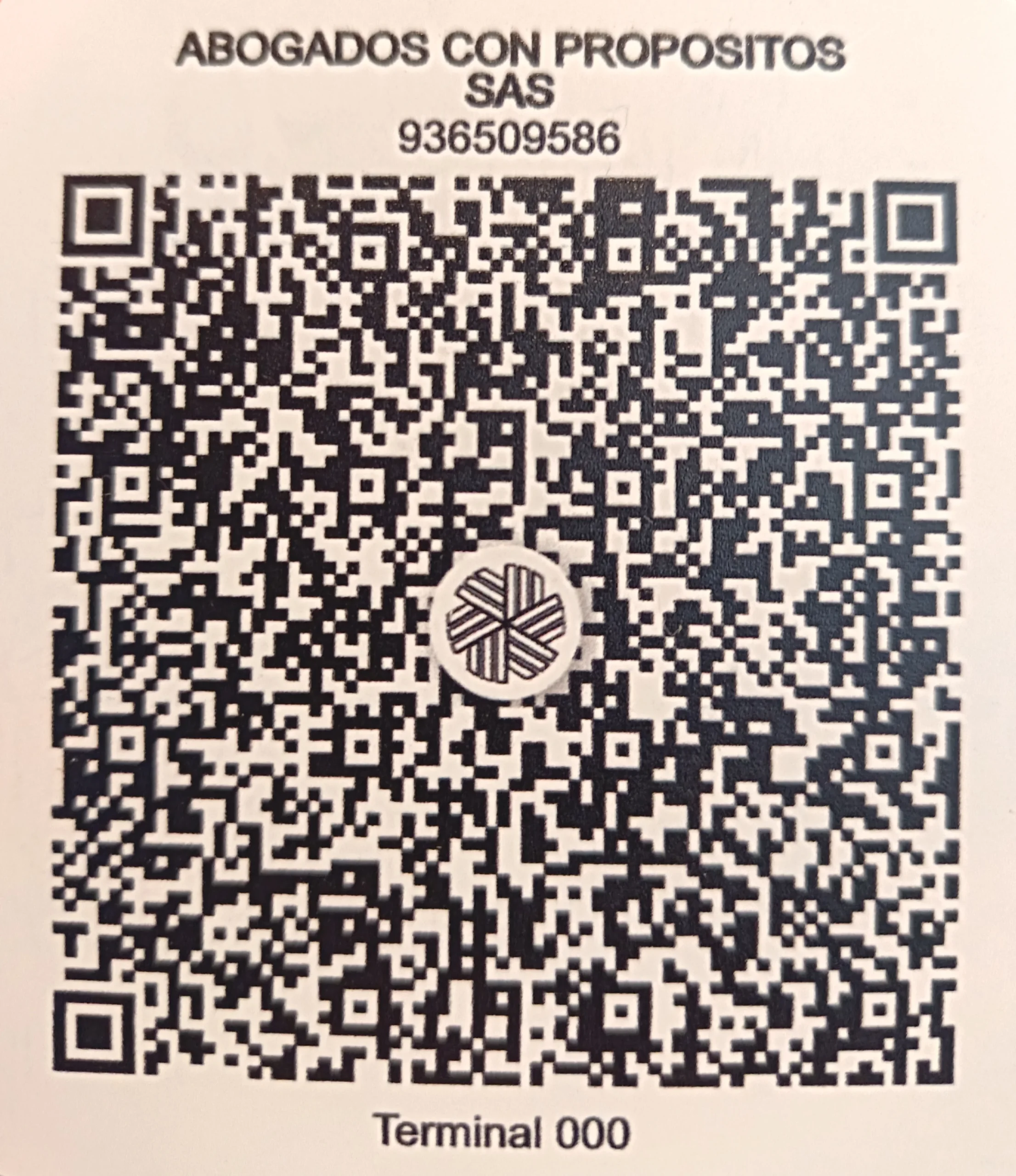 Código QR de Pago Abogados con Propósitos